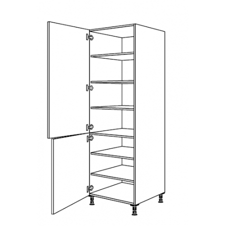 Colonna dispensa in nobilitato bianco h 132cm x l 60cm x p 56cm