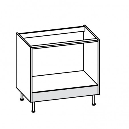Base forno in nobilitato bianco h 72cm x l 60cm x p 56cm