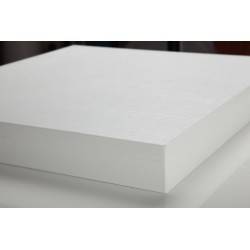 TOP BIANCO BORDO QUADRO 1.55 X 60 +  2.20 X 90 X 4 CM -  top piani per cucina - Diroshop