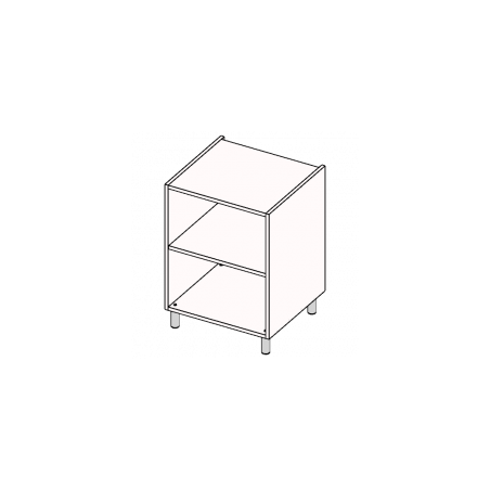Base in nobilitato bianco h72cm x l 15cm x p 56cm