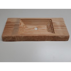 Piano lavabo sospeso in legno massello di yellowpine 90 x 35   70 mm -  Accessori|Accessori Brico - Diroshop