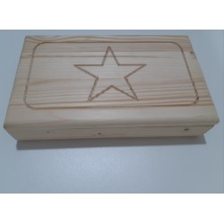 Porta gioie in legno massello di abete 25 x 15 cm -  Accessori Brico|Idee regalo - Diroshop
