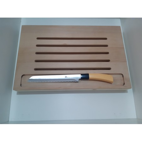 Tagliere per pane con base in faggio e abete 45x29cm