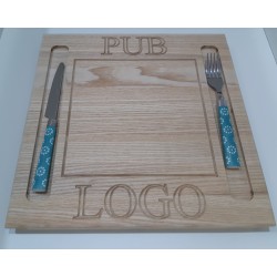 TAGLIERE PERSONALIZZATO IN LEGNO MASSELLO DI FRASSINO  30 X 35 CM -  Accessori|Idee regalo - Diroshop