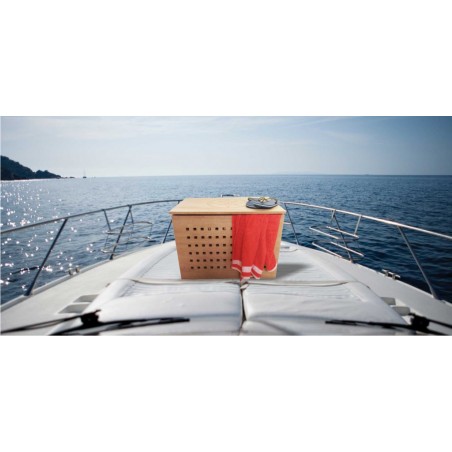 Carabottino cassapanca in multistrato okumè